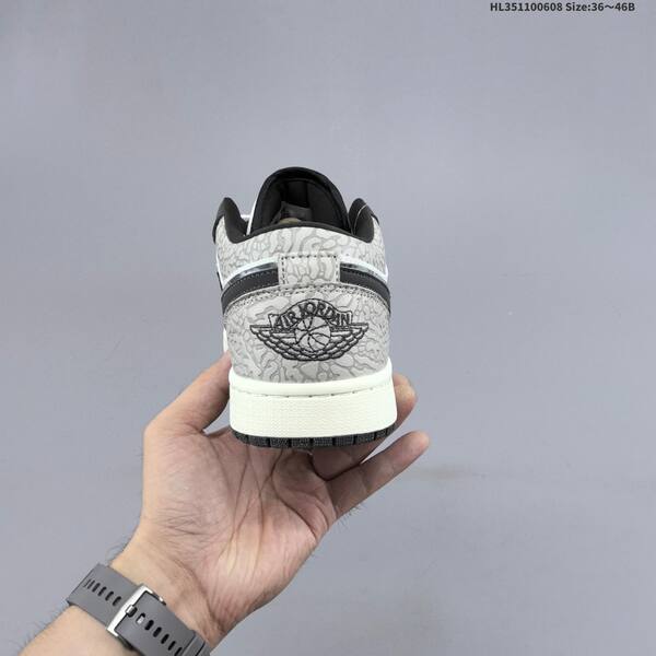 Jordan Air Jordan 1 Low black/white/grey 36~46B casual