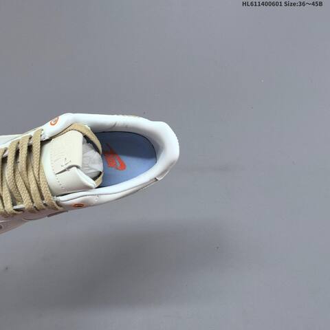 Nike Air Force 1 07 White Beige Gold Orange EU 36-45 Sneaker - Unisex (BS-60008)