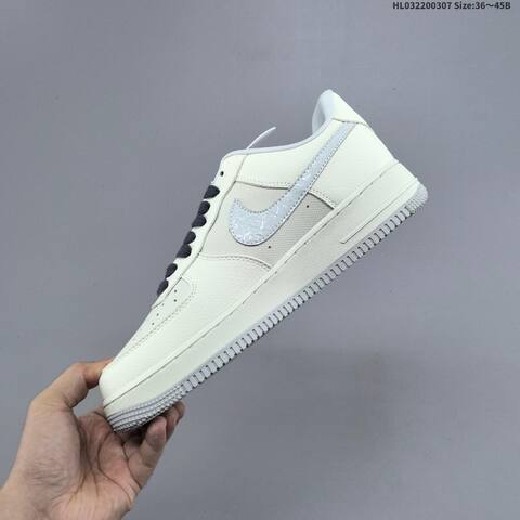 Nike Air Force 1 07 Low Off White Dark Blue Grey EU 36-45 Sneaker - Unisex (BS-61443)