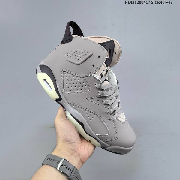 Jordan Air Jordan 6 Retro grey/black/cream 40~47 basketball