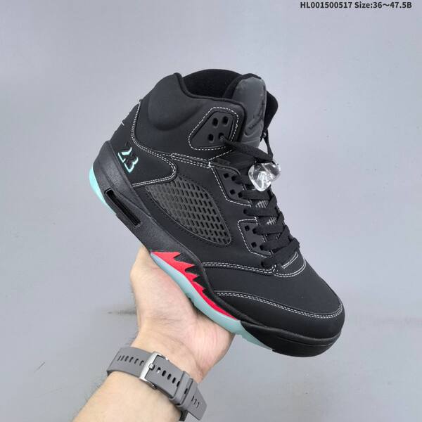 Jordan Air Jordan 5 Retro black/teal/red 36~47.5 basketball