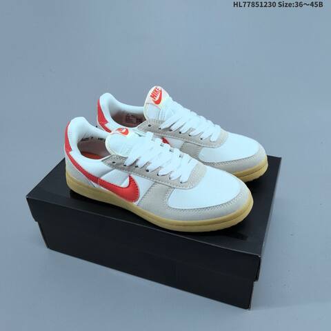 Nike Field General White Beige Red Gum EU 36-45 Skate Shoe - Unisex (BS-62309)