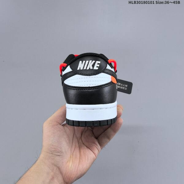Nike SB Dunk Low Pro black white bright orange EU 36-45 skate shoe