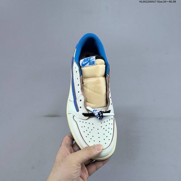 Jordan Travis Scott x Fragment Design x Air Jordan 1 Low OG Sail/Blue/Black EU 36-48.5 casual