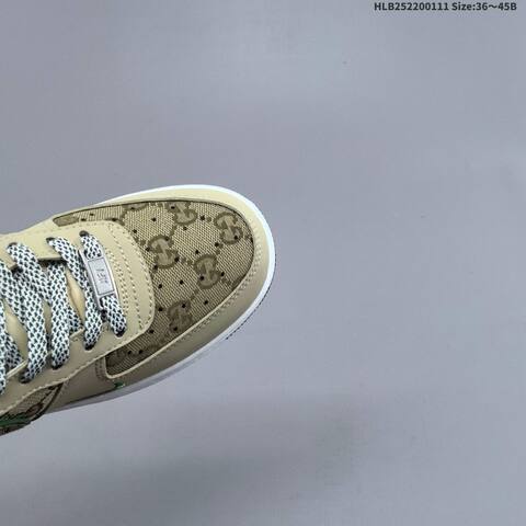 Nike Air Force 1 07 LV8 Beige Dark Green White EU 36-45 Sneaker - Unisex (BS-62053)