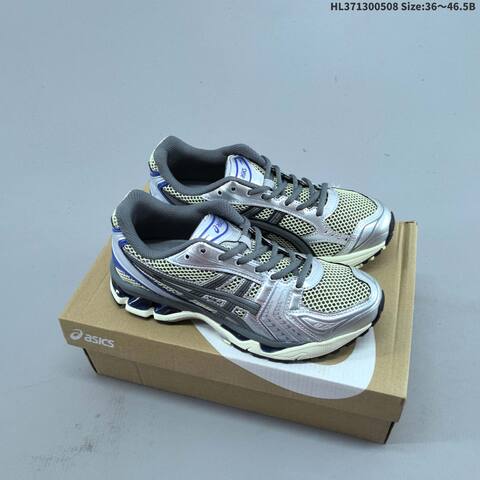 Asics Gel Kayano 14 Silver Cream Green EU 36 To 46 5 Running Shoe Running Sneakers - Unisex (BS-68853)