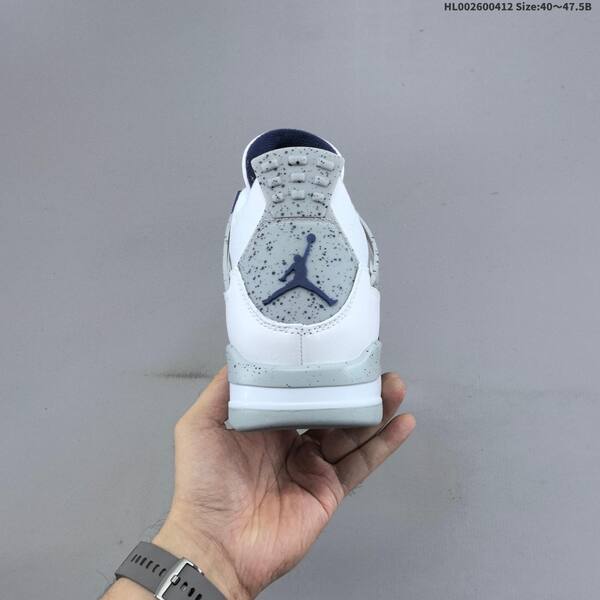 Jordan Air Jordan 4 Retro white/navy/grey speckled 40~47.5 basketball
