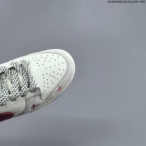 Nike SB Dunk Low Off White Light Grey Red Black EU 36-45 Skate Shoe - Unisex (BS-62430)