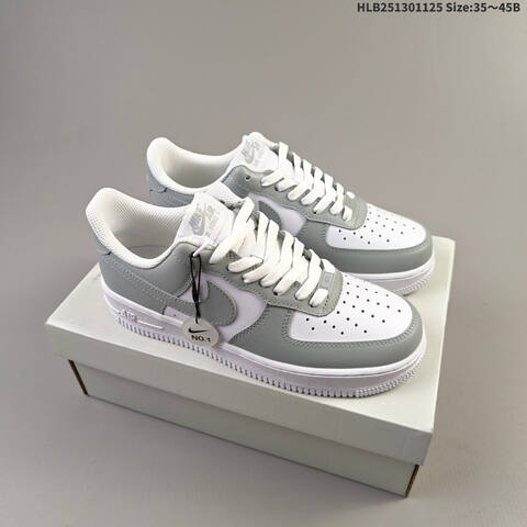 Nike Air Force 1 07 White Light Grey EU 35 45 Sneaker EU 35-45 - Unisex (BS-63072)