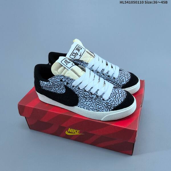 Nike Blazer Low 77 Jumbo white red cream EU 36-45 skate shoe