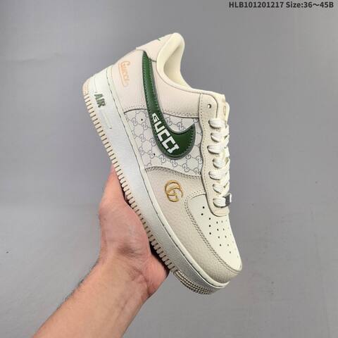 Nike Air Force 1 07 Low Grey White Black EU 36-45 Sneaker - Unisex (BS-62623)