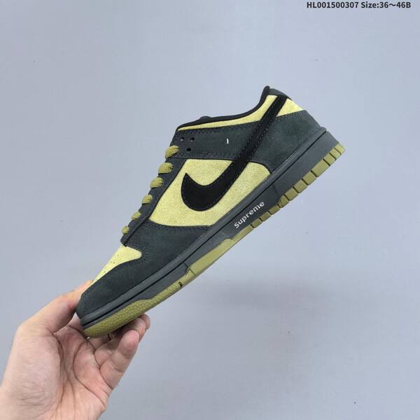 Nike SB Dunk Low Pro Supreme black olive green EU 36-46 skate shoe