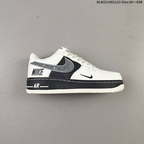 Nike Air Force 1 07 XX3168-206 Light Beige Black White EU 36-45 Sneaker - Unisex (BS-63185)