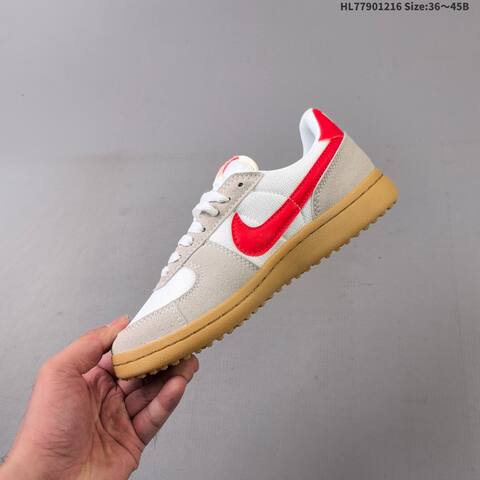Nike Field General HF3165 104 White Grey Red Gum EU 36-45 Sneaker - Unisex (BS-62635)