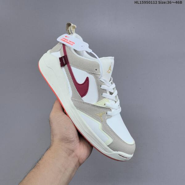 Jordan CMFT Era IQ9781-261 White/Light Beige/Burgundy/Coral EU 36-46 casual