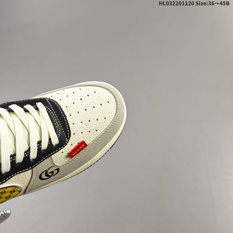 Nike Air Force 1 07 Low Off White Black Yellow EU 36-45 Sneaker - Unisex (BS-63424)