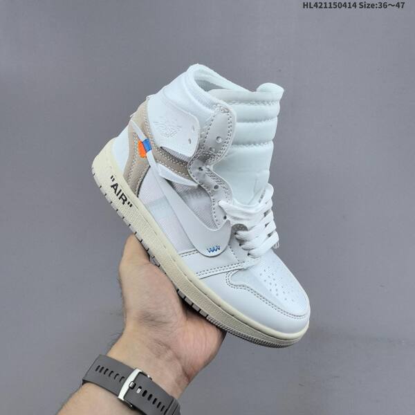 Nike Air Jordan 1 Retro High OG x Off-White white / grey / sail 36~47 basketball