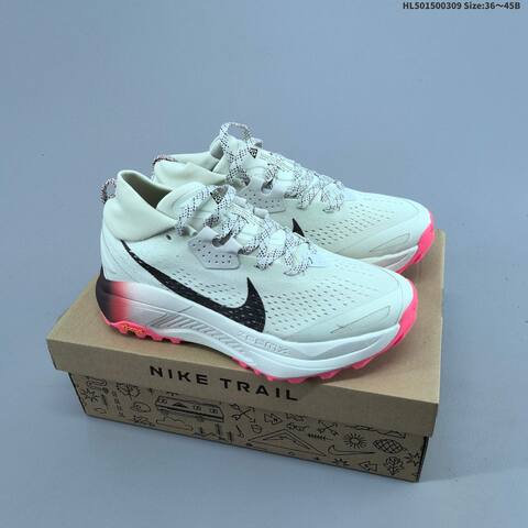 Nike ZoomX Zegama Trail Grey Blue Pink Black White EU 39-45 Trail Shoe - Unisex (BS-61403)