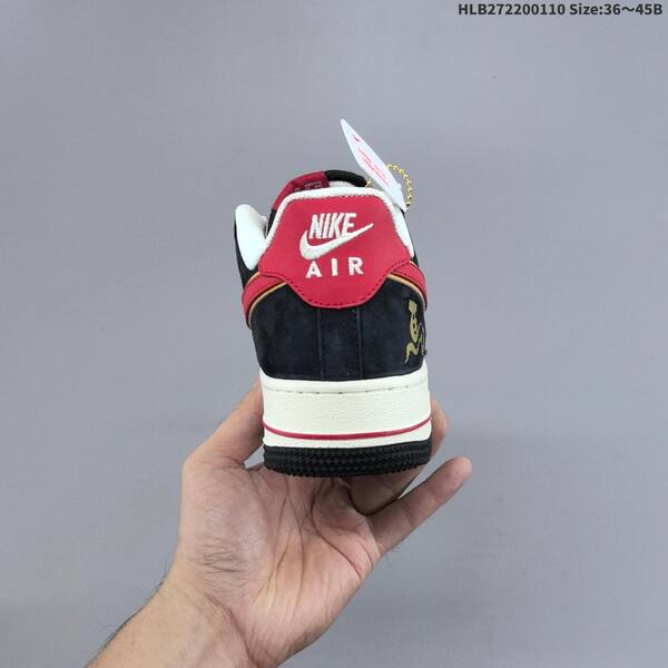 Nike Air Force 1 07 QW5288-132 white black red gold EU 36-45 sneaker