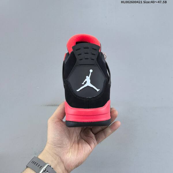 Jordan Air Jordan 4 Retro black/red 40~47.5 basketball