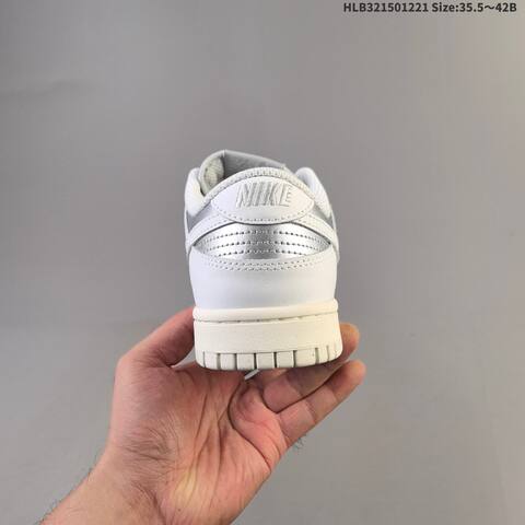 Nike Dunk Low White Silver Grey Sail EU 35 5-42 Skate Shoe - Unisex (BS-62525)
