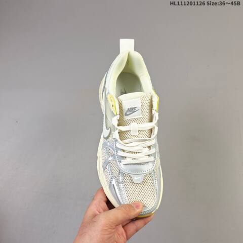 Nike V2K Run Off White Silver Pale Yellow Gum Brown EU 36-45 Running Shoe - Unisex (BS-63040)