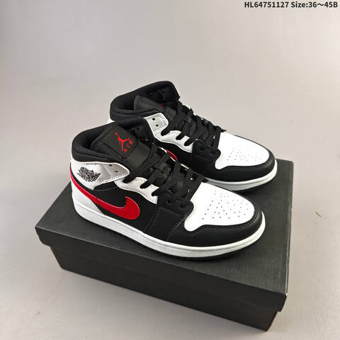 NIKE Air Jordan 1 Retro Mid AIR JORDAN 554724-174 36 36 5 37 5 38 38 5 3 Lifestyle - Women's (BS-67661)