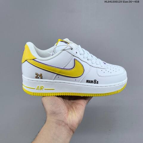 Nike Air Force 1 07 FZ1151-100 White Black Red Yellow EU 36-45 Sneaker - Unisex (BS-61678)