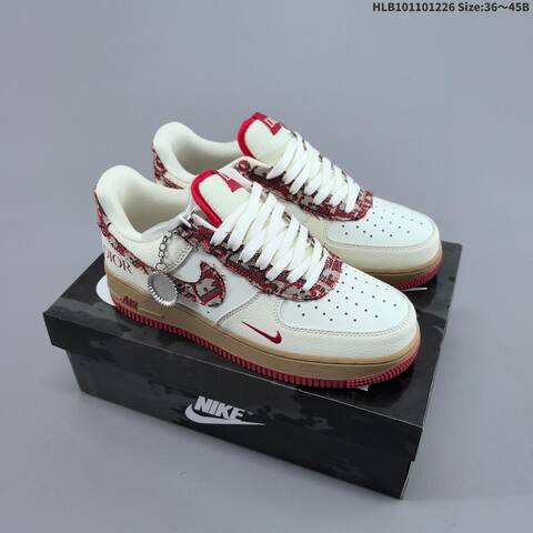 Nike Air Force 1 07 LV8 Off White Dark Purple Black EU 36-45 Sneaker - Unisex (BS-62429)