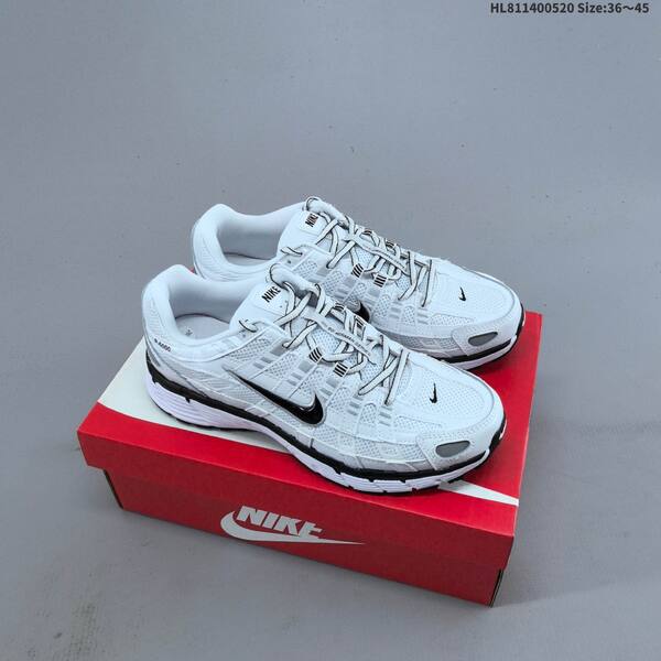 Nike P-6000 Black White Dark Grey EU 36-45 running shoe
