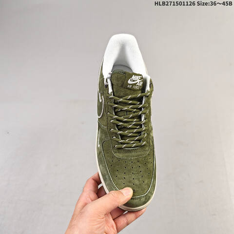 Nike Air Force 1 07 Olive Green White EU 36-45 Sneaker - Unisex (BS-63058)