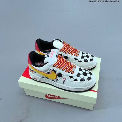 Nike Air Force 1 07 LV8 White Black Red Navy EU 36-45 Sneaker - Unisex (BS-60324)