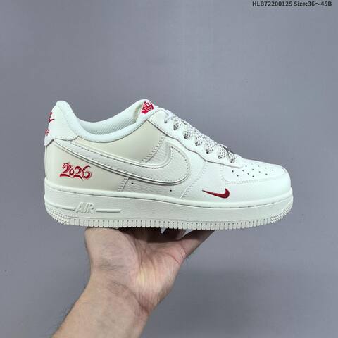Nike Air Force 1 07 Low Off White Red EU 36-45 Sneaker - Unisex (BS-61771)