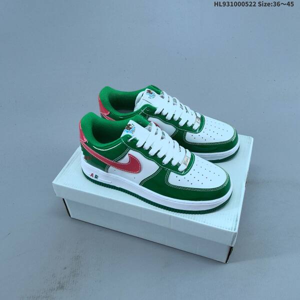 Nike Air Force 1 Low tan beige green orange white EU 36-45 sneaker