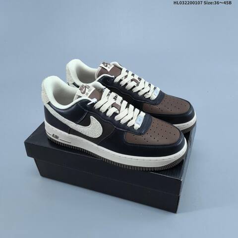Nike Air Force 1 07 LV8 Black Brown Beige EU 36-45 Sneaker - Unisex (BS-62172)