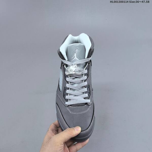 Jordan Air Jordan 5 Retro Wolf Grey / White 36~47.5B basketball