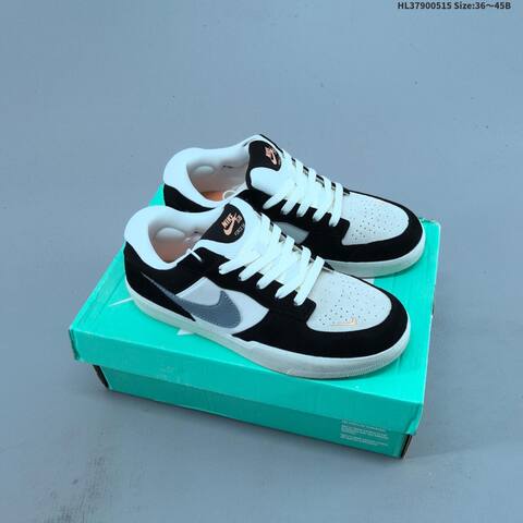 Nike SB Force 58 Light Grey Black White EU 36-45 Skate Shoe - Unisex (BS-60318)
