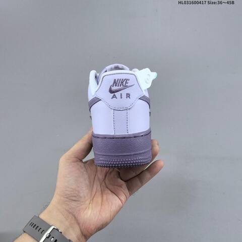 Nike Air Force 1 Light Purple Dark Purple Silver White EU 36-45 Sneaker - Unisex (BS-60689)