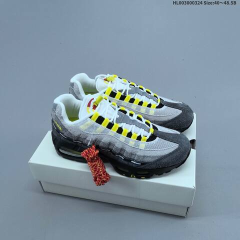 Nike Undefeated x Air Max 95 SP Grey Black White Yellow Red EU 40-48 5 Sneaker - Men's (BS-61146)