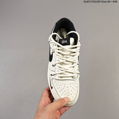 Nike Dunk SB Low Stussy Off White Black EU 36-45 Skate Shoe - Unisex (BS-62817)