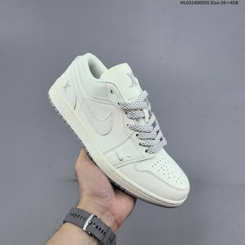 Nike Air Jordan 1 Low Off White Light Grey EU 36-45 Sneaker - Unisex (BS-60510)