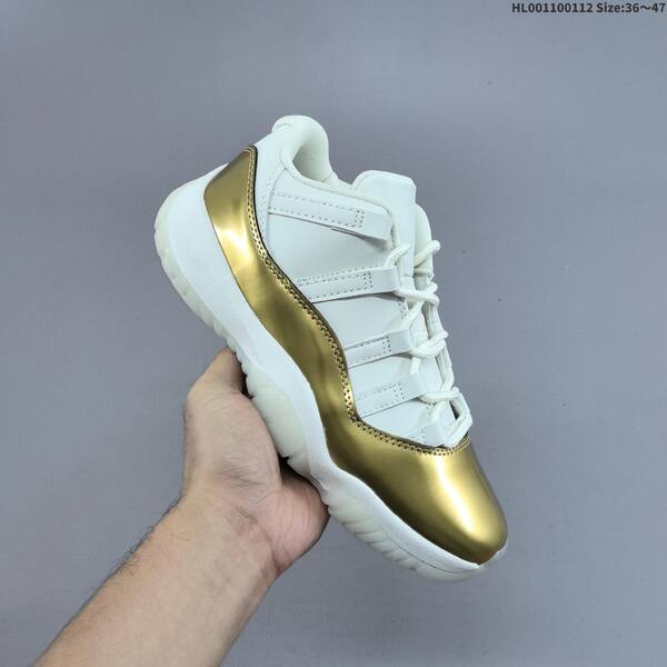 Jordan Air Jordan 11 Retro Low white / metallic gold 36~47 basketball
