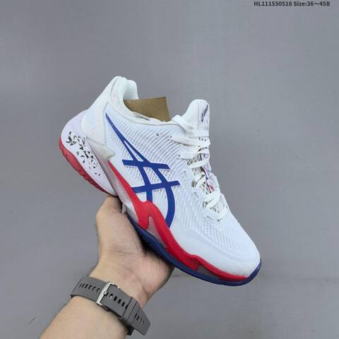 ASICS Court FF 3 Novak White Blue Red EU 36-45 Tennis Shoe Casual Sneakers - Unisex (BS-68822)