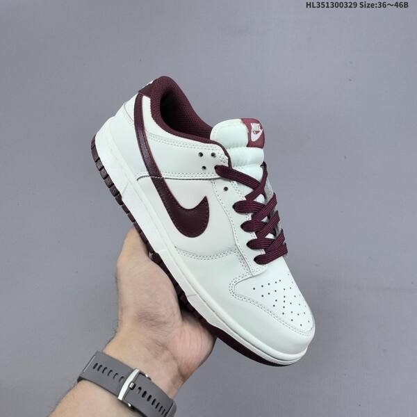 Nike Dunk Low sail dark burgundy white EU 36-46 skate shoe
