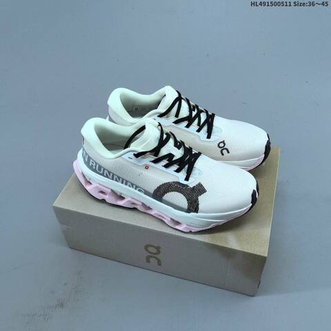 On Cloudmonster 3 White Pink Black EU 36-45 Running Shoe Running Sneakers - Unisex BS-69569