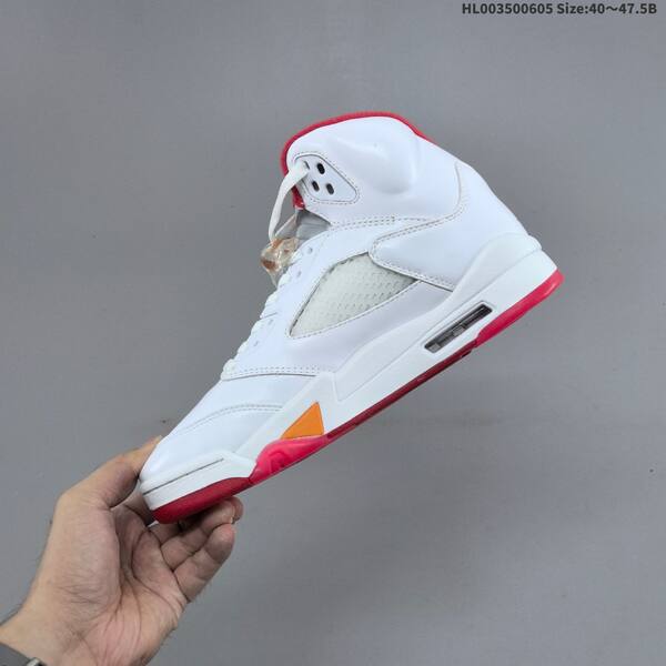 Jordan Air Jordan 5 Retro white/red/orange 40~47.5 basketball