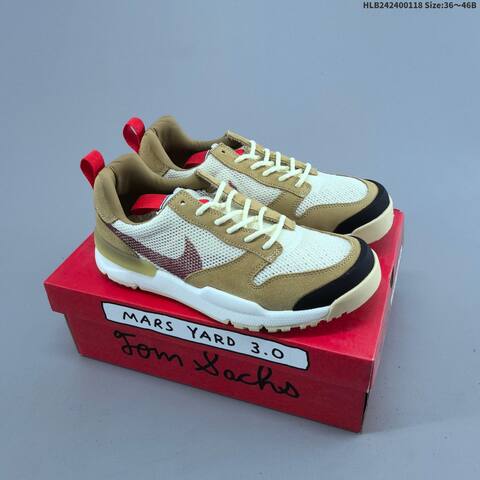 Nike Tom Sachs x Nike Craft Mars Yard 3 0 Beige White Red Black EU 36-46 Sneaker - Unisex (BS-61927)