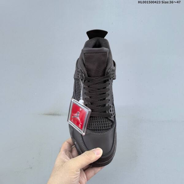 Jordan Air Jordan 4 Retro triple black / dark gray 36~47 basketball