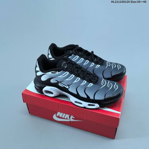 Nike Air Max Plus TN Black Grey White EU 36-46 Running Shoe - Unisex (BS-61881)