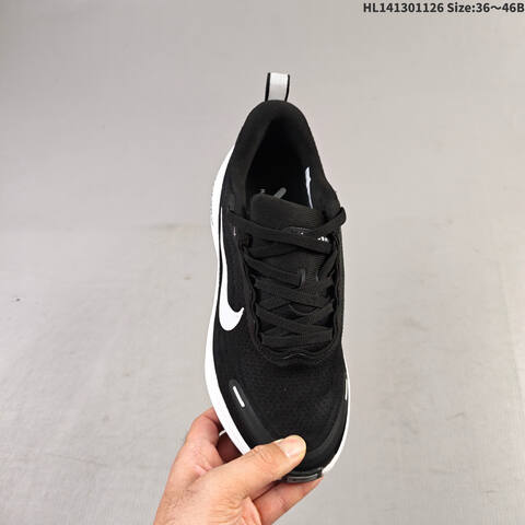 Nike VOMERO PLUS ReactX Air Zoom Black White EU 36-46 Running Shoe - Unisex (BS-63046)